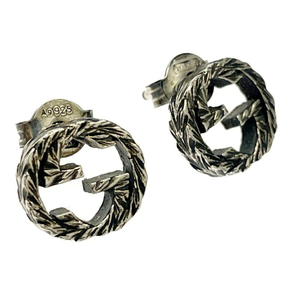 Gucci Silver Interlocking Gg Arabesque Earrings - image 3